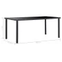 Juego de comedor 9 piezas piel de ante artificial marrón de vidaXL, muebles para cocinas y comedores - Ref: Foro24-3053125, P...