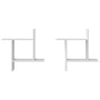 Estantes de pared 2 uds madera ingeniería blanco 50x15x50 cm en Estanterías | Comprar online en Foru.es