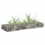 Arriate de gaviones de acero galvanizado 90x30x10 cm en Macetas y jardineras | Comprar online en Foru.es