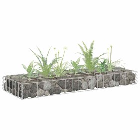 Arriate de gaviones de acero galvanizado 90x30x10 cm en Macetas y jardineras | Comprar online en Foru.es