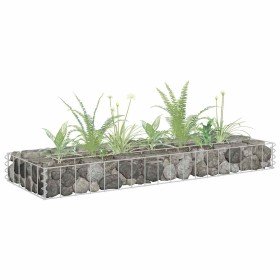 Arriate de gaviones de acero galvanizado 90x30x10 cm en Macetas y jardineras | Comprar online en Foru.es