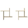 Estantes pared 2 uds madera ingeniería roble Sonoma 50x12x50 cm en Estanterías | Comprar online en Foru.es