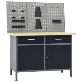 Workbench with three wall panels by vidaXL, Work tables - Ref: Foro24-3053428, Price: 388,72 €, Discount: %