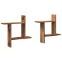 Estantes de pared 2 uds madera ingeniería envejecida 50x12x50cm en Estanterías | Comprar online en Foru.es