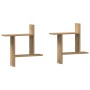 Estantes pared 2 uds madera ingeniería artisian 50x12x50 cm en Estanterías | Comprar online en Foru.es