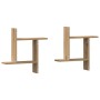 Estantes pared 2 uds madera ingeniería artisian 50x12x50 cm en Estanterías | Comprar online en Foru.es