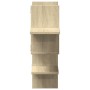 Estante pared madera ingeniería roble Sonoma 124,5x18x60,5 cm en Estanterías | Comprar online en Foru.es