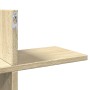 Estante pared madera ingeniería roble Sonoma 124,5x18x60,5 cm en Estanterías | Comprar online en Foru.es
