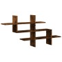 Estante pared madera ingeniería roble Sonoma 124,5x18x60,5 cm en Estanterías | Comprar online en Foru.es
