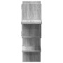 Estante de pared madera ingeniería gris Sonoma 124,5x18x60,5 cm en Estanterías | Comprar online en Foru.es