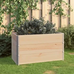 Arriates de madera maciza de pino 3 unidades 50x100 cm de vidaXL, Maceteros y jardineras - Ref: Foro24-3055165, Precio: 120,0...