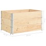 Arriates de madera maciza de pino 3 unidades 50x100 cm de vidaXL, Maceteros y jardineras - Ref: Foro24-3055165, Precio: 120,3...