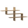 Estante pared madera ingeniería roble artisan 124,5x18x60,5 cm en Estanterías | Comprar online en Foru.es