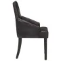 Sillas de comedor 4 unidades cuero auténtico de cabra negro de vidaXL, Sillas de comedor - Ref: Foro24-3056699, Precio: 714,5...
