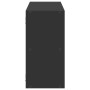 Estantería de pared madera de ingeniería negra 100x25x50 cm en Estanterías | Comprar online en Foru.es