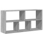 Estantería de pared madera ingeniería gris Sonoma 100x25x50 cm en Estanterías | Comprar online en Foru.es