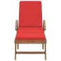 Tumbonas con cojines 2 unidades madera maciza de teca rojo de vidaXL, Tumbonas - Ref: Foro24-3054637, Precio: 469,02 €, Descu...