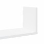 Estantes de pared 2 uds madera ingeniería blanca 58x18x18 cm en Estanterías | Comprar online en Foru.es