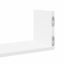 Estantes de pared 2 uds madera ingeniería blanca 58x18x18 cm en Estanterías | Comprar online en Foru.es