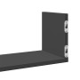 Estantes de pared 3 uds madera de ingeniería negro 58x18x18 cm en Estanterías | Comprar online en Foru.es
