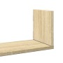 Estantes pared 2 uds madera ingeniería roble Sonoma 58x18x18 cm en Estanterías | Comprar online en Foru.es