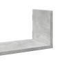 Estantes pared 2 uds madera ingeniería gris hormigón 58x18x18cm en Estanterías | Comprar online en Foru.es