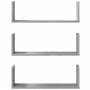 Estante de pared 3 uds madera ingeniería gris Sonoma 58x18x18cm en Estanterías | Comprar online en Foru.es