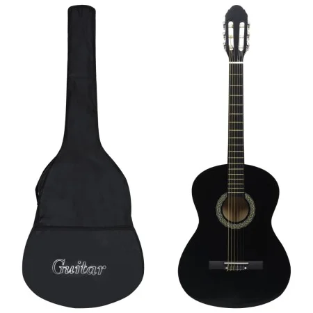 Guitarra clásica para principiantes con funda negro 4/4 39" de vidaXL, Guitarras - Ref: Foro24-3055600, Precio: 80,42 €, Desc...