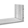 Estante de pared 3 uds madera ingeniería gris Sonoma 58x18x18cm en Estanterías | Comprar online en Foru.es