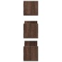 Estantes pared 3 uds madera ingeniería marrón roble 58x18x18cm en Estanterías | Comprar online en Foru.es
