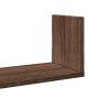 Estantes pared 3 uds madera ingeniería marrón roble 58x18x18cm en Estanterías | Comprar online en Foru.es