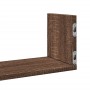 Estantes pared 3 uds madera ingeniería marrón roble 58x18x18cm en Estanterías | Comprar online en Foru.es
