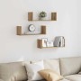 Estantes de pared 3 uds madera ingeniería artisian 58x18x18 cm en Estanterías | Comprar online en Foru.es