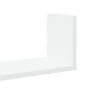 Estantes de pared 2 uds madera ingeniería blanca 80x18x18 cm en Estanterías | Comprar online en Foru.es