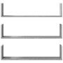 Estante de pared 3 uds madera ingeniería gris Sonoma 80x18x18cm en Estanterías | Comprar online en Foru.es