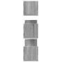 Estante de pared 3 uds madera ingeniería gris Sonoma 80x18x18cm en Estanterías | Comprar online en Foru.es