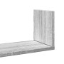 Estante de pared 3 uds madera ingeniería gris Sonoma 80x18x18cm en Estanterías | Comprar online en Foru.es