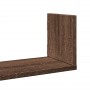 Estantes pared 3 uds madera ingeniería marrón roble 80x18x18 cm en Estanterías | Comprar online en Foru.es
