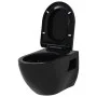 Inodoro de pared con cisterna oculta cerámica negro by vidaXL, Bathrooms - Ref: Foro24-3054479, Price: 321,71 €, Discount: %