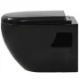 Inodoro de pared con cisterna oculta cerámica negro by vidaXL, Bathrooms - Ref: Foro24-3054479, Price: 321,71 €, Discount: %