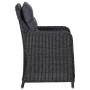Juego de comedor para jardín 11 piezas ratán sintético negro de vidaXL, Conjuntos de jardín - Ref: Foro24-3057811, Precio: 2,...