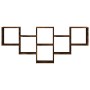 Estantería de pared madera ingeniería roble ahumado 159x18x66cm en Estanterías | Comprar online en Foru.es