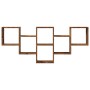 Estantería de pared madera ingeniería envejecida 159x18x66 cm en Estanterías | Comprar online en Foru.es