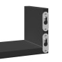 Estante de pared 3 unidades madera de ingeniería negro en Estanterías | Comprar online en Foru.es