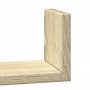 Estante de pared 3 unidades madera de ingeniería roble Sonoma en Estanterías | Comprar online en Foru.es
