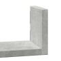 Estante de pared 3 unidades madera de ingeniería gris hormigón en Estanterías | Comprar online en Foru.es