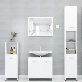 Conjunto de muebles de baño 4 pzas madera contrachapada blanco de vidaXL, Muebles de baño - Ref: Foro24-3056880, Precio: 173,...