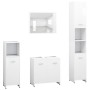 Conjunto de muebles de baño 4 pzas madera contrachapada blanco de vidaXL, Muebles de baño - Ref: Foro24-3056880, Precio: 178,...