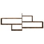 Estante de pared madera ingeniería roble ahumado 167,5x18x68 cm en Estanterías | Comprar online en Foru.es