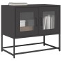 Mueble para TV acero laminado en frío negro 68x39x60,5 cm en Muebles TV | Comprar online en Foru.es